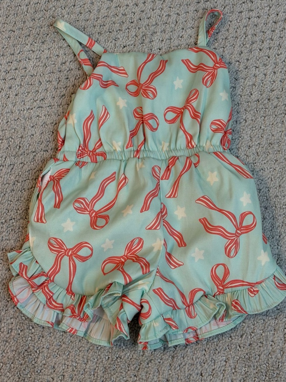 Made by Molly Bow Ruffle Romper - 18 Mo